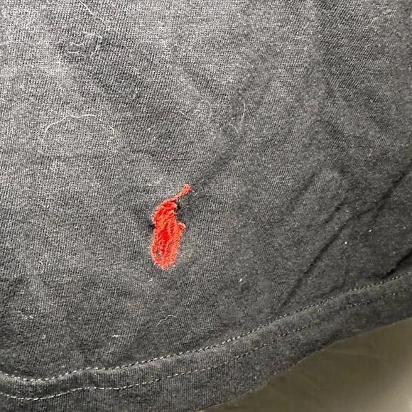 men’s black Polo Ralph Lauren classic fit v neck tshirt size large - Picture 2 of 4